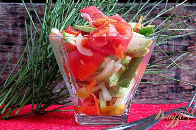 фото рецепта: Салат из кабачков и помидоров