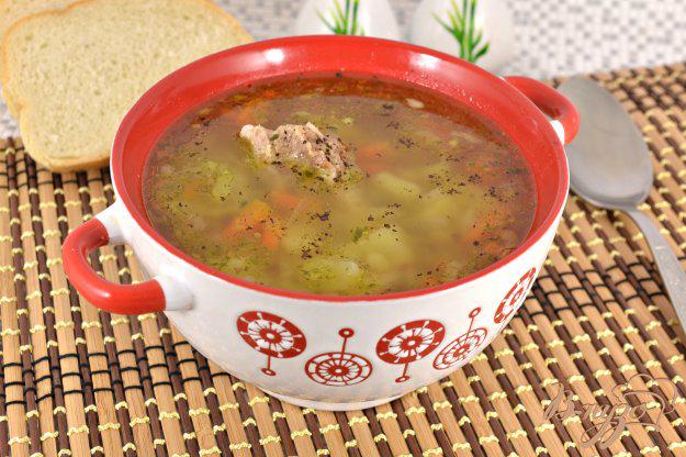 фото рецепта: Мясной суп с гречкой