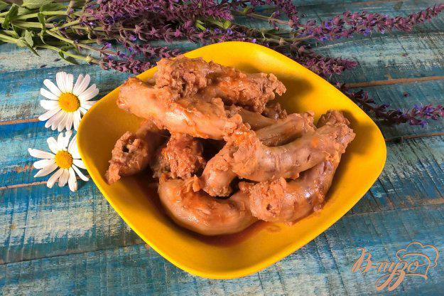 фото рецепта: Тушеные куриные шейки