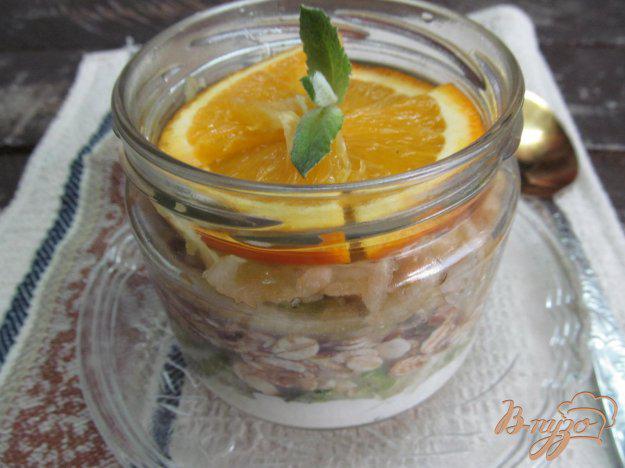 фото рецепта: Завтрак в банке с кабачком и апельсином