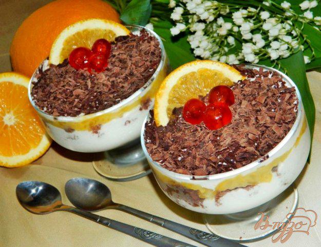 фото рецепта: Шоколадно-апельсиновый десерт