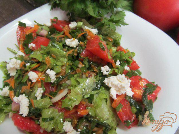 фото рецепта: Овощной салат с крапивой