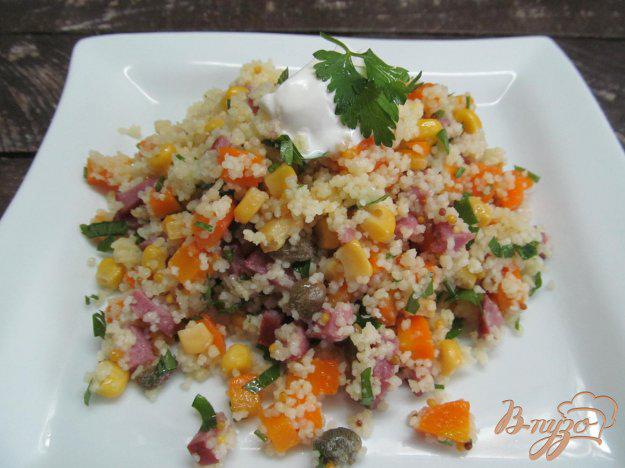 фото рецепта: Салат с кус-кусом морковью и каперсами