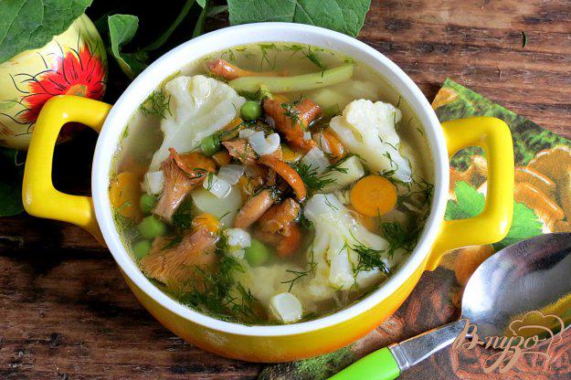 фото рецепта: Суп овощной с лисичками