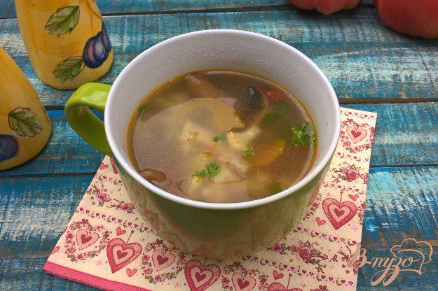 фото рецепта: Грибной суп с овощами