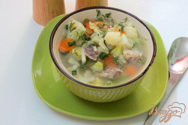 фото рецепта: Суп из куриных желудочков с овощами