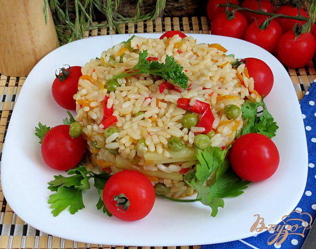 фото рецепта: Рис с овощами на сковороде