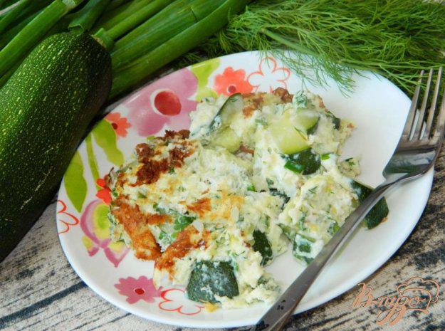 фото рецепта: Омлет с кабачками и зеленью