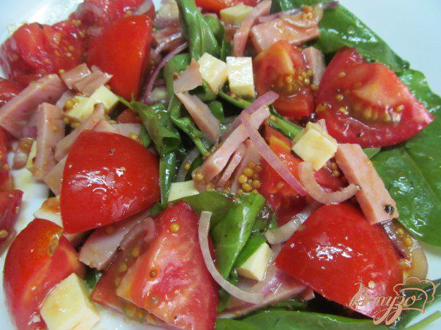фото рецепта: Помидорный салат с сыром «фета»