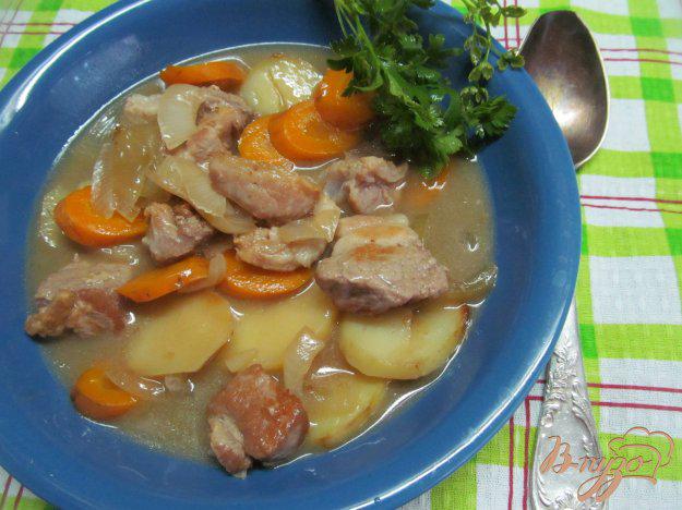 фото рецепта: Свинина с картофелем под устричным соусом