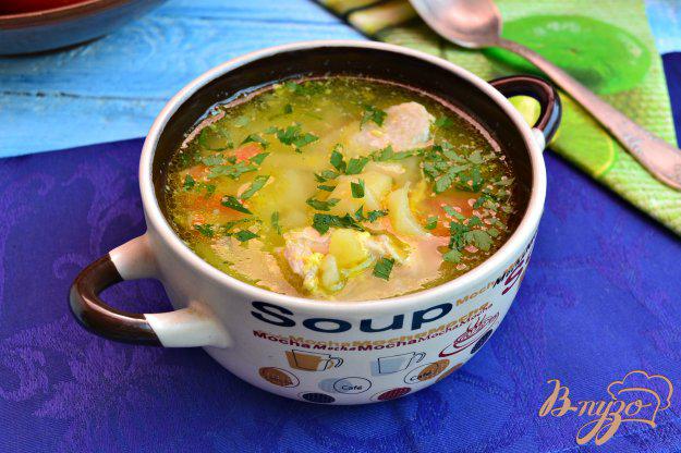 фото рецепта: Куриный суп с лапшой и яйцом