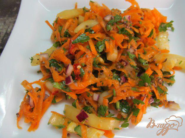 фото рецепта: Морковный салат под горячей заправкой