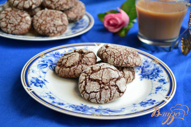 фото рецепта: Шоколадное печенье «Трещинки»