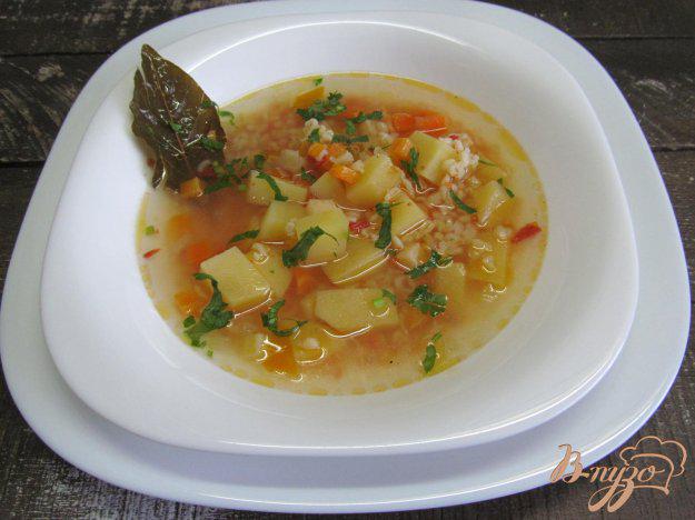 фото рецепта: Суп из овощей и булгура
