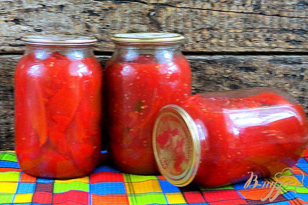 фото рецепта: Лечо из болгарского перца и помидоров (на зиму)