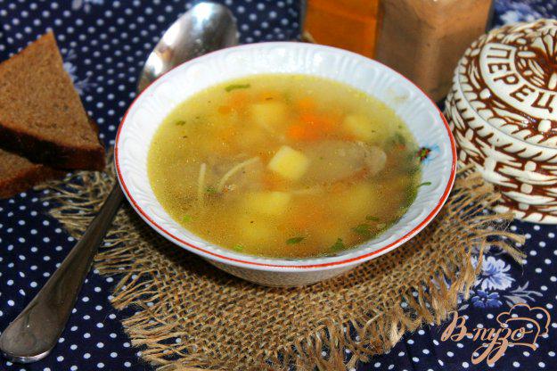 фото рецепта: Суп с домашней колбасой и вермишелью