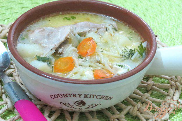 фото рецепта: Куриный суп с плавленым сыром