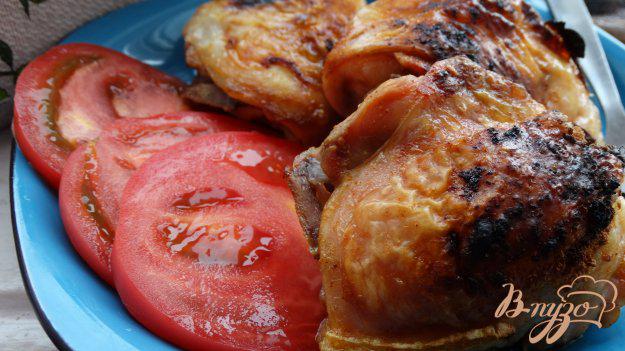 фото рецепта: Куриные бедра запеченные с карри