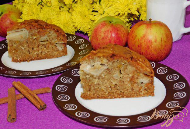фото рецепта: Кокосовый пирог с яблоками