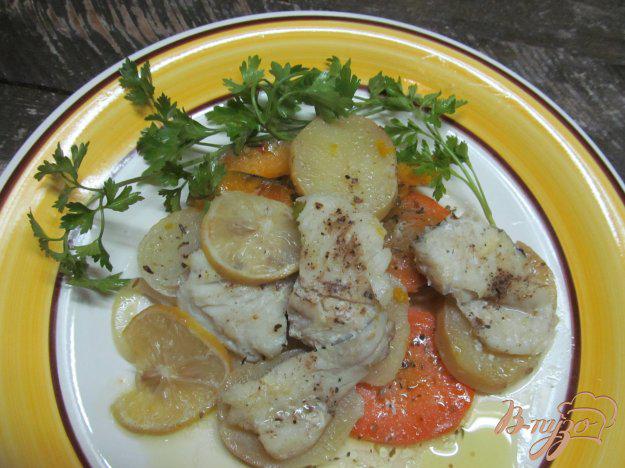 фото рецепта: Печеные овощи с рыбой