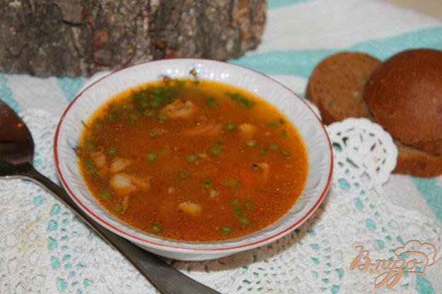 фото рецепта: Суп со свининой и консервированной фасолью