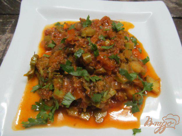 фото рецепта: Рагу из брокколи в томатном соусе