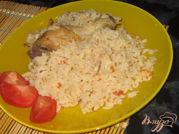 фото рецепта: Рисовая каша с курицей и помидорами