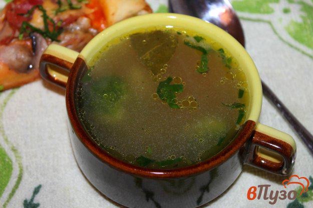 фото рецепта: Суп на бульоне с курицей и брокколи