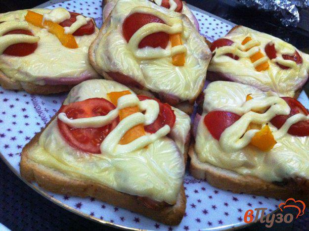 фото рецепта: Горячий бутерброд с ветчиной и сыром