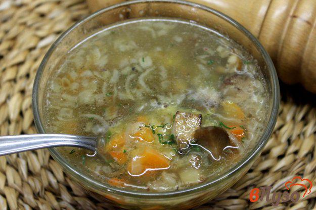 фото рецепта: Грибной суп с чечевицей
