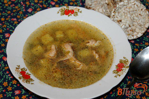 фото рецепта: Картофельный суп с красной рыбой