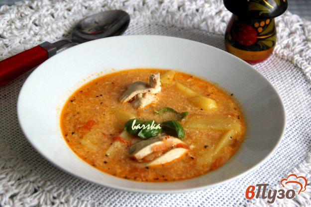 фото рецепта: Куриный суп с помидорами