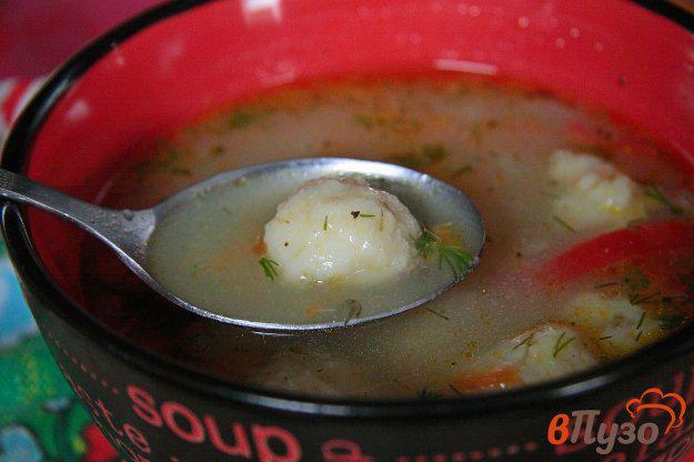 фото рецепта: Овощной суп с сырными шариками в мультиварке