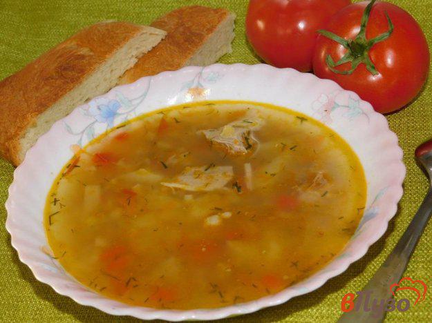 фото рецепта: Суп из свинины с болгарским перцем и чечевицей