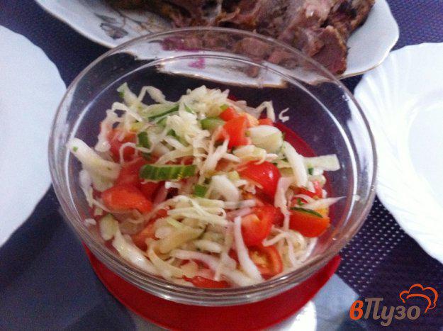 фото рецепта: Салат из свежей капусты и овощей