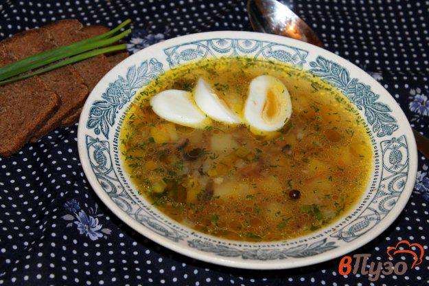 фото рецепта: Гречневый суп с яйцом