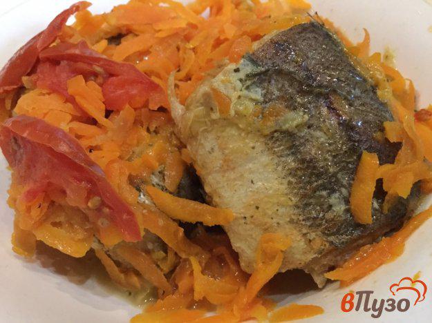 фото рецепта: Тушеная морская рыба с овощами в мультиварке