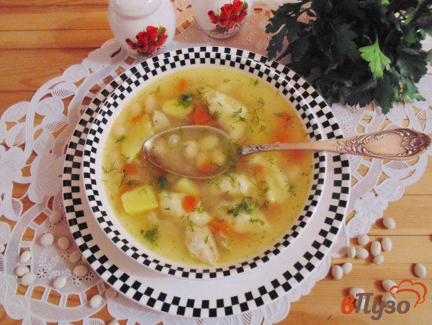 фото рецепта: Фасолевый суп с клецками