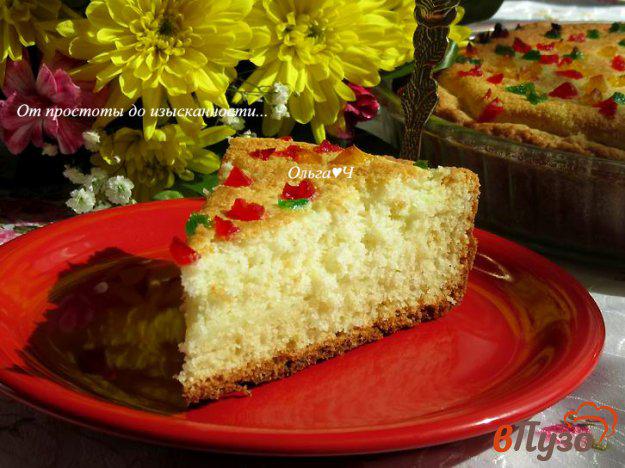 фото рецепта: Творожный пирог с кумкватом