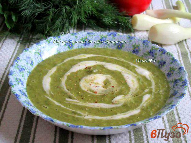 фото рецепта: Суп-пюре из зеленого лука