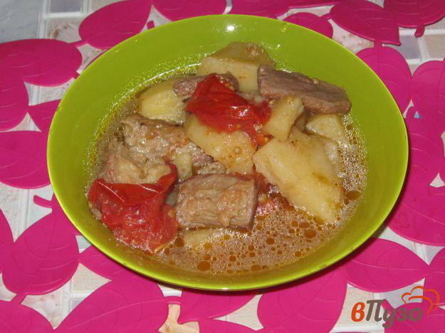 фото рецепта: Рагу из говядины с картофелем и помидорами