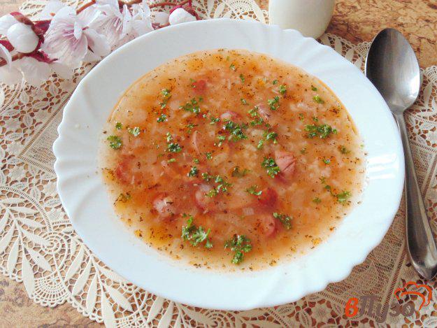 фото рецепта: Суп с рисом и копченостями