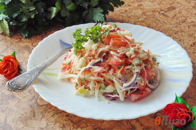 фото рецепта: Салат с капустой и болгарским перцем