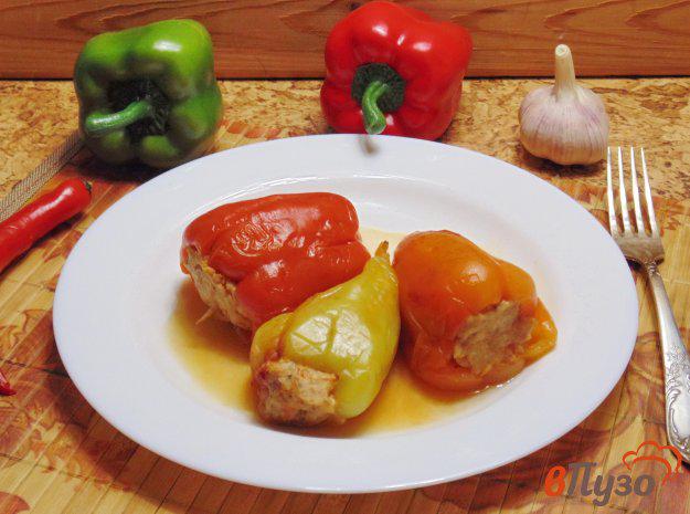 фото рецепта: Фаршированный перец с мясом и капустой