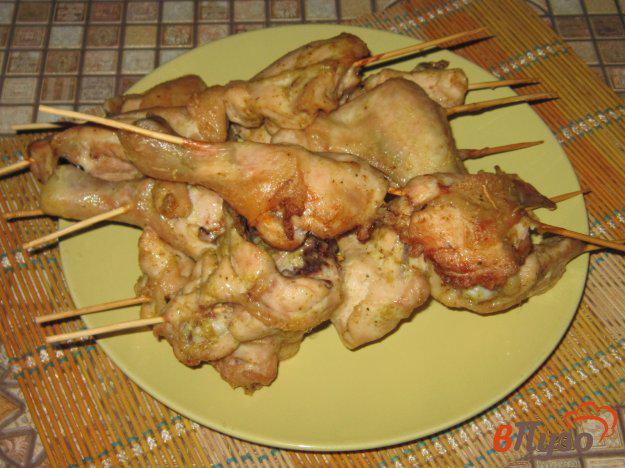 фото рецепта: Куриные шашлыки в духовке с карри