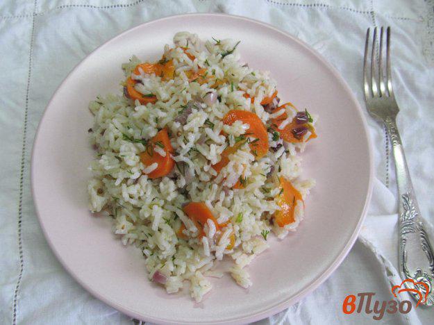 фото рецепта: Ароматный рис из мультиварки с овощами