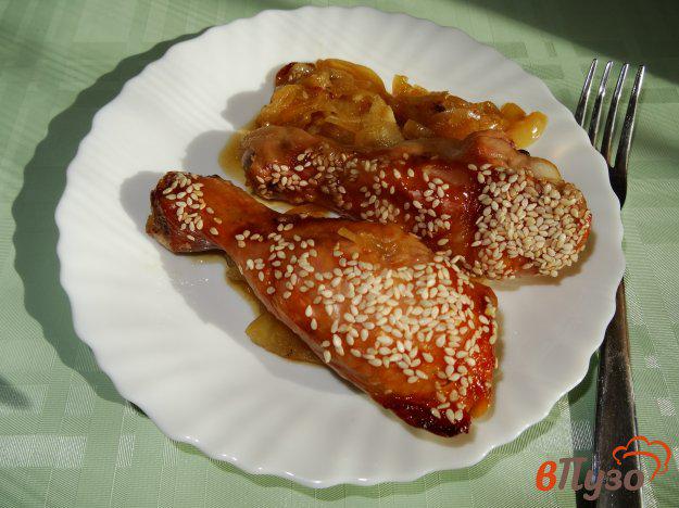 фото рецепта: Курица в соусе терияки с луком