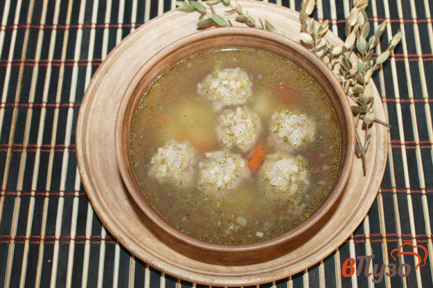 фото рецепта: Вермишелевый суп с фрикадельками из свиного фарша
