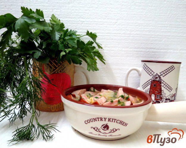 фото рецепта: Суп по-деревенски с колбасками