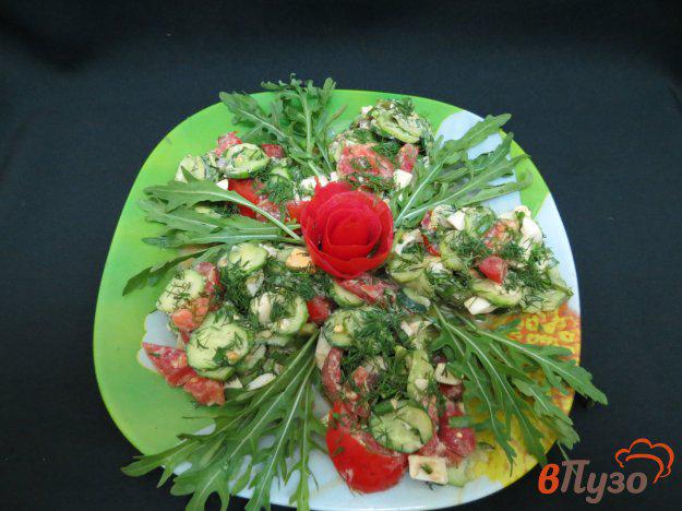 фото рецепта: Салат из овощей, яйца и руколлы